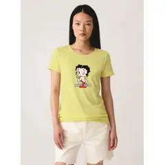 GENERICO - Polo Mujer diseño Nathalie Love It - Amarillo