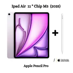 APPLE - Nuevo iPad Air 11 con Chip M3 WiFi 128GB - Purple + Pencil Pro