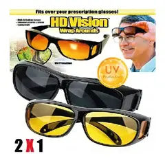 GENERICO - Lentes Doble HD Gafas Día y Noche para Manejo con Super Visión