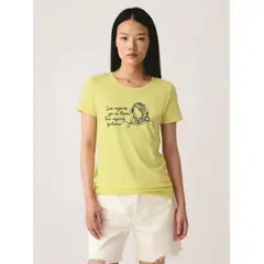 GENERICO - Polo Mujer LAS MUJERES YA NO LLORAN - Amarillo