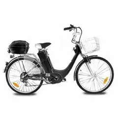 GENERICO - Bicicleta Eléctrica Clásica Negro 36v/250w - Aro 26