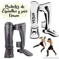 GENERICO - Canilleras Espinilleras para Artes Marciales - BN