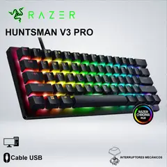 RAZER - TECLADO GAMER HUNTSMAN V3 PRO MINI OPTO MECHANICAL SWITCH ANALOGO