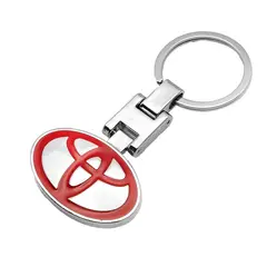 GENERICO - LLAVERO METALICO TOYOTA ROJO