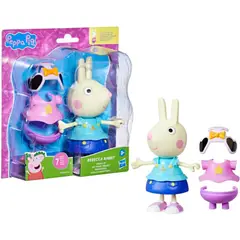 PEPPA PIG - - Rebecca Liebre de 15cm con accesorios
