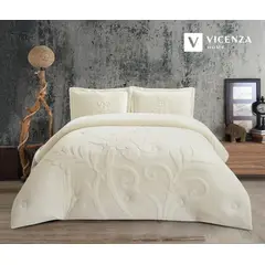 VENECIA - Set de Edredón KING de Piel conejo c/ Piel de Ángel de 5 Piezas 100% Premium