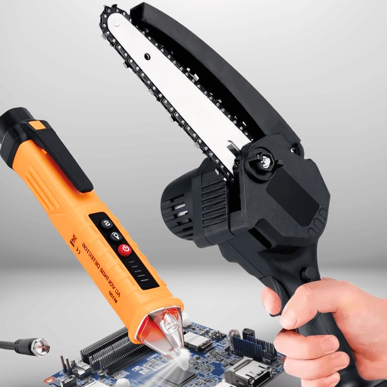 Motosierra de 6 + Medidor de Voltaje