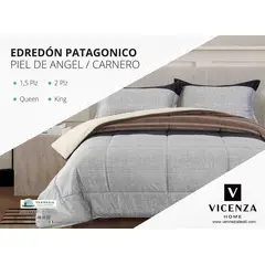 VENEZIA - Set Edredón 2Pz Piel de Ángel con Carnero + Sabanas y Fundas 100 % Calidad