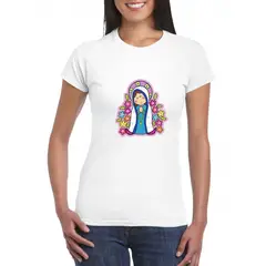 GENERICO - Polo Mujer Manga Corta Guadalupe - Blanco