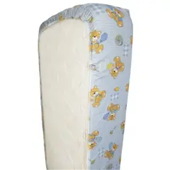 GENERICO - Sabanas Bajera - Ajustable con elástico de Cuna-pack 2 UND