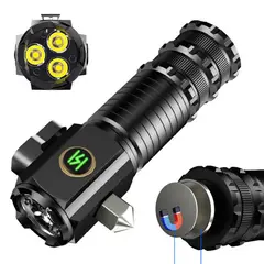 GENERICO - Linterna LED USB-C Magnética Compacta Potente y Rompe Vidrios