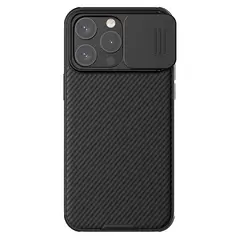 NILLKIN - Case CamShield Magnetic para iPhone 15 Pro Max -Carcasa -Negro