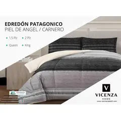 VENECIA - Set Edredón 2Pz Piel de Ángel con Carnero + Sabanas y Fundas