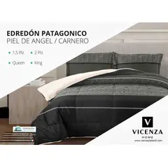 VENECIA - Set Edredón 2Pz Piel de Ángel con Carnero + Sabanas y Fundas