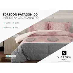 VENECIA - Set Edredón 2Pz Piel de Ángel con Carnero + Sabanas y Fundas