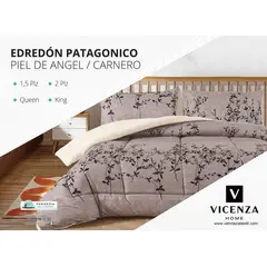 VENECIA - Set Edredón 2Pz Piel de Ángel con Carnero + Sabanas y Fundas