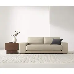 ARTSOFA - Sofá Nórdico Oslo 3 beige oscuro Plazas Aurora