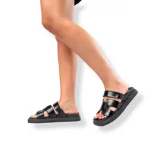 LB LIBBY CALZADOS Y ACCESORIOS - SANDALIAS MUJER CASUAL COLOR NEGRO BALI