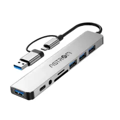 ASTROM - Hub usb multi-hub 8 en 1 AST MH2381