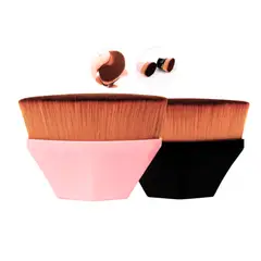 GENERICO - 2 Und de Brochas Mágica de Maquillaje Kabuki de Diamante Rosa y Negro