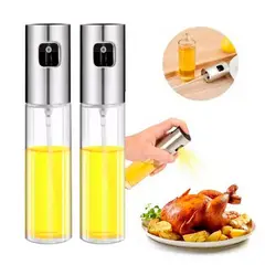 GENERICO - Dispensador De Aceite Rociador Sprays Aceitera Vidrio 2 Set