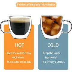 GENERICO - Set dos Tazas doble pared 110 ml