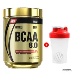 LEVEL PRO - PRO BCAA 8.0 1080 GR AMINOÁCIDOS FRUIT PUNCH + SHAKER