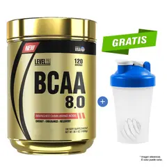 LEVEL PRO - AMINOÁCIDO BCAA 8.0 1080 G FRUIT PUNCH + SHAKER