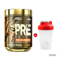 LEVEL PRO - PRE BOOST 352 GR FRUIT PUNCH Pre entreno + Shaker