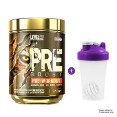 LEVEL PRO - PRE BOOST Pre-Workout 352 Gramos Fruit Punch + Shaker