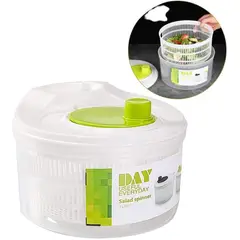 GENERICO - CENTRIFUGADORA ESCURRIDOR BLANCO PARA ENSALADAS Y VERDURAS