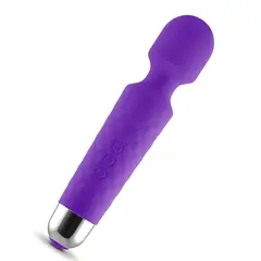 GENERICO - VIBRADOR CONSOLADOR 20 INTENSIDADES MASAJEADOR PURPURA