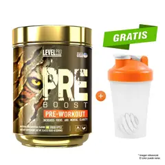 Level Pro - PRE BOOST Pre-Workout 352 Gramos Fruit Punch + Shaker