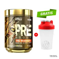 Level Pro - PRE BOOST Pre-Workout 352 G Green Apple + Shaker