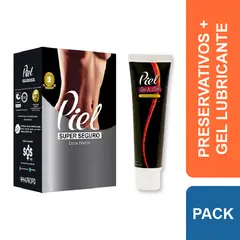 PIEL - Preservativos Super Seguro + Gel Lubricante Sex & Lub