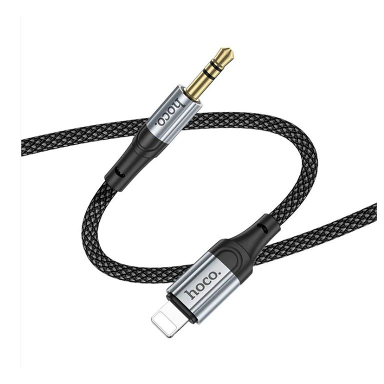 Cable auxiliar Audio 3.5mm to Lightning UPA26 Negro