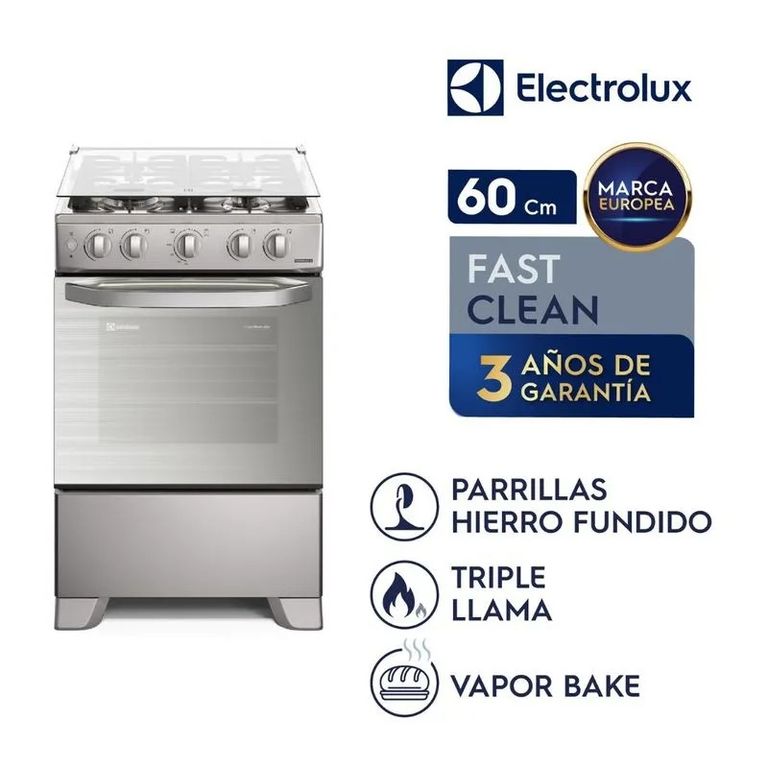Cocina 4 Quemadores Triple Llama Silver FE4PMR