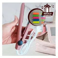GENERICO - Plancha para Cabello Guinda Y+Banderitas Adhesivas
