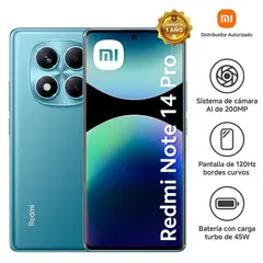 XIAOMI - Celular Redmi Note 14 Pro 8GB 256GB Azul