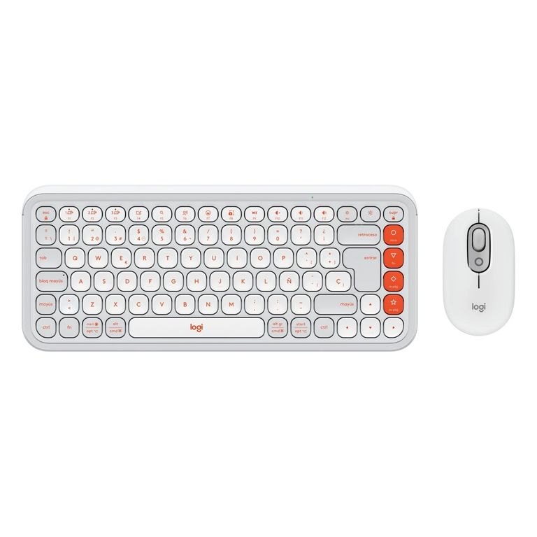 Kit POP ICON Teclado Y Mouse Combo Wireless Orange 920-013055