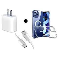 SMART - PACK Cargador 20W + Cable USB-C a USB-C + Funda Magnetica 13 PRO MAX