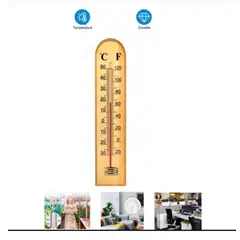 GENERICO - Termómetro de Madera Mide Temperatura de Aire