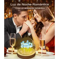 GENERICO - LÁMPARA ESFERA 3D DE TULIPANES LUCES NOCTURNAS PARA ARMAR CELESTE