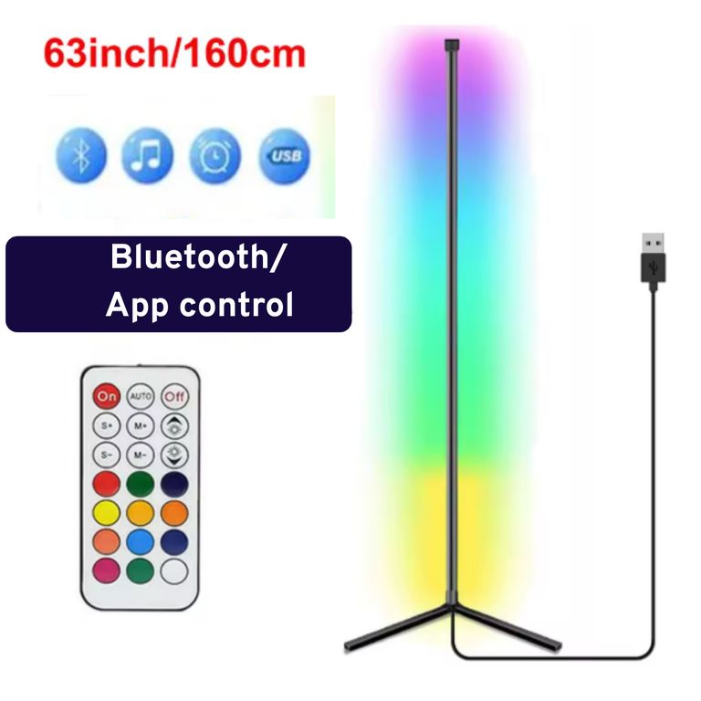Lampara LED RGB Esquinera Smart Ritmica – Barra 158 Cm
