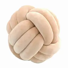 GENERICO - Cojín nudo beige 30 cm