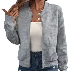 GIOIO - Chaqueta para mujer casual ajustada y versátil