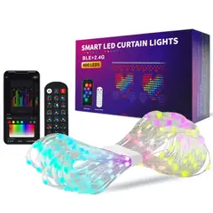GENERICO - CORTINA LUCES SMART - SMART LED CURTAIN LIGHTS 400 LEDS 2x2