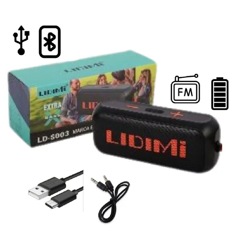 Nuevo Parlante Portatil de 20W LIDIMI LD-S003 -Naranja