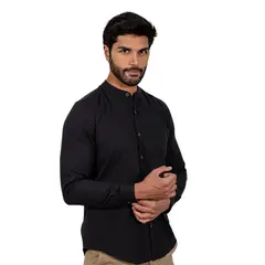 ISAGUE - CAMISA MANGA LARGA CUELLO NERU