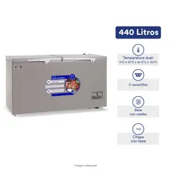 ILUMI - CONGELADOR DUAL 440 LITROS BLANCA O GRIS